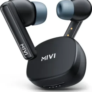 Mivi Duopods B1 (Just Launched)45Hrs Playtime, AI ENC for HD Call, Fast Charging, 5.3 Bluetooth  (Black, In the Ear)