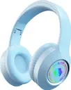 truke BTG 500 with 40mm Drivers, 10H of Playtime, Dual Pairing, Gaming Mode, ENC, 5.4v Bluetooth Gaming  (Sky Blue, On the Ear)