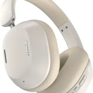 Noise Airwave Max 5, 80 Hours Playtime, HFA Tech, Adaptive ANC (50dB) & Dual pairing Bluetooth  (Calm Beige, On the Ear)