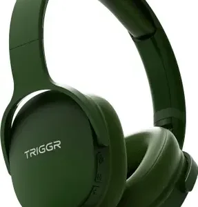 TRIGGR Trinity 2 with Dual Pairing, ENC, Fast Charge, 50H Battery, Rubber Finish, v5.3 Bluetooth  (Jungle Green, On the Ear